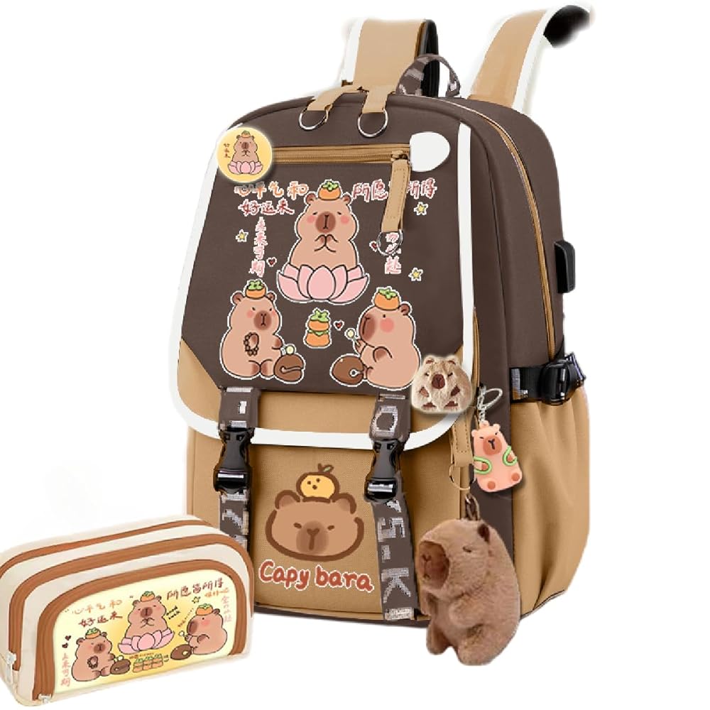 Amazon.com: Kapibara Capybara Cartoon Backpack Large